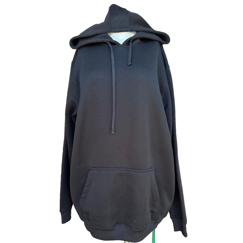 Boulder Creek Hoodie XL Tall Black Fleece Pullover Big Tall Kangaroo Pocket‎ Men